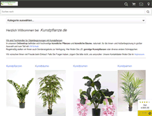 Tablet Screenshot of kunstpflanze.de